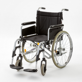 Invalidní vozík KLASIK bez brzd pro doprovod